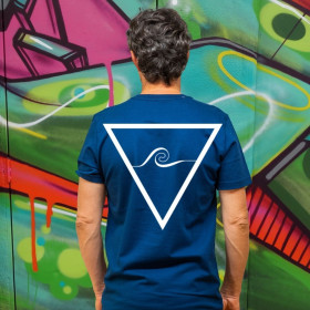Camiseta SP 304 Triângulo na cor Azul
