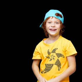 Camiseta SP 304 Infantil na cor Amarela